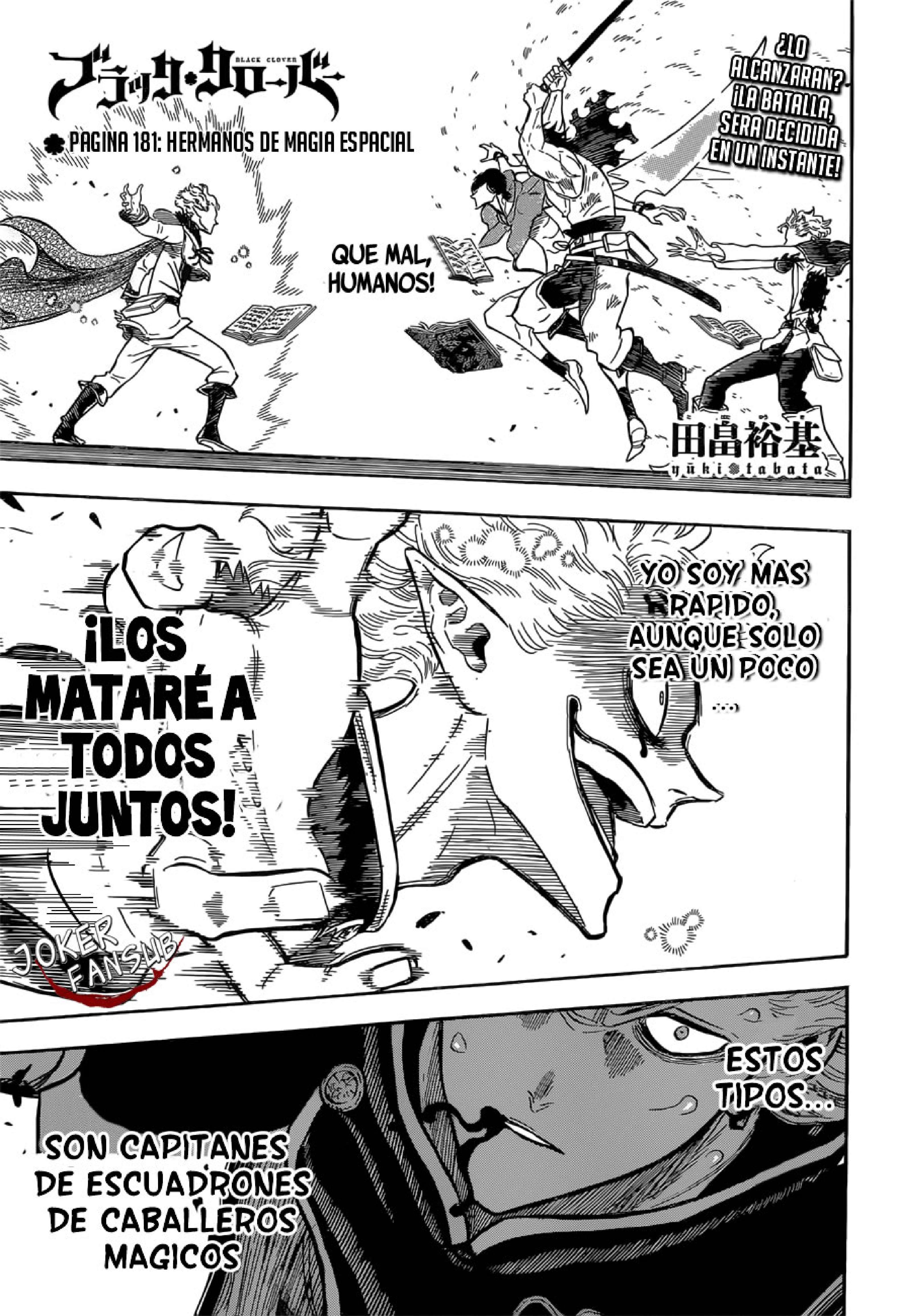 Read black Clover es Manga Online
