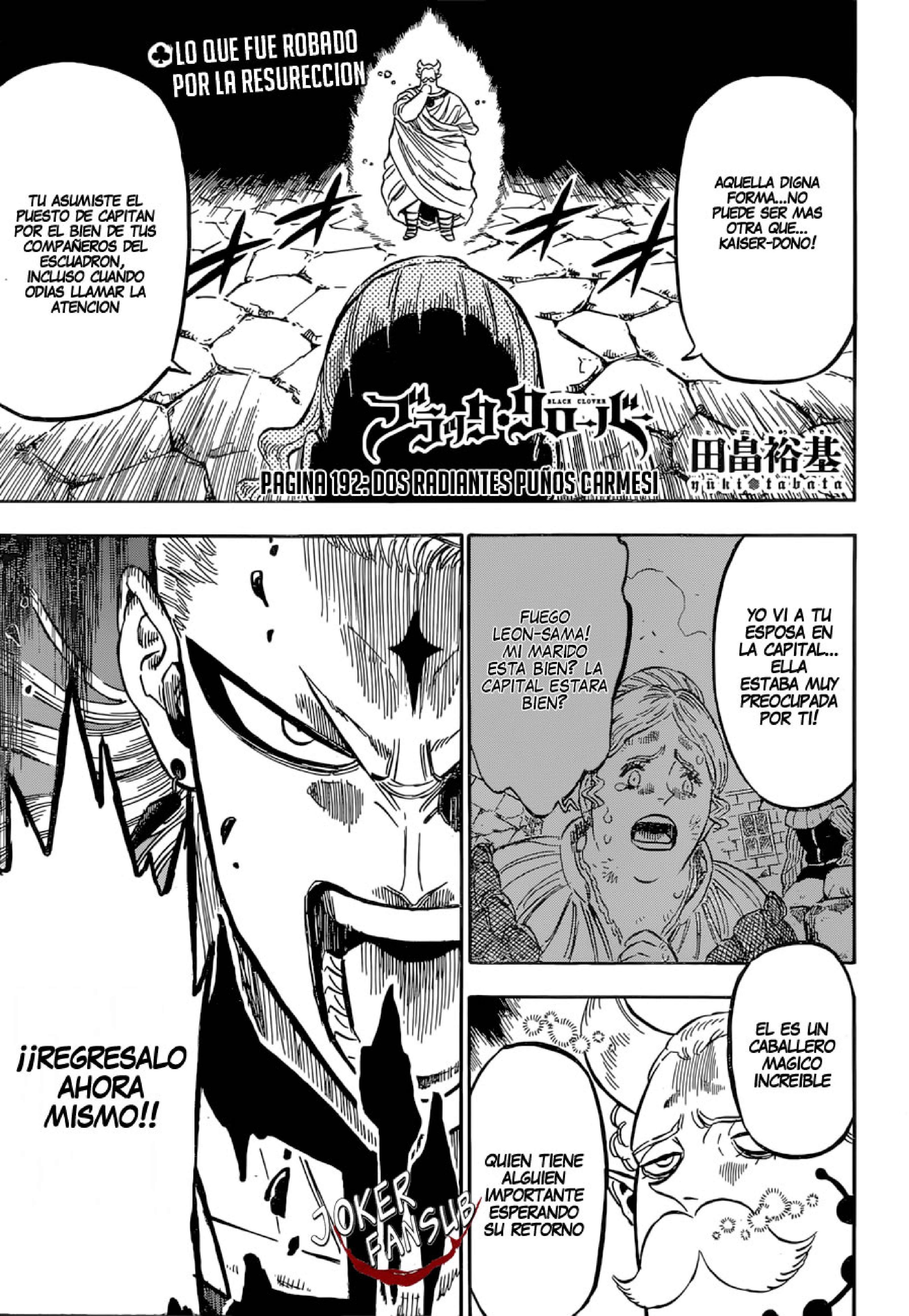 Read black Clover es Manga Online