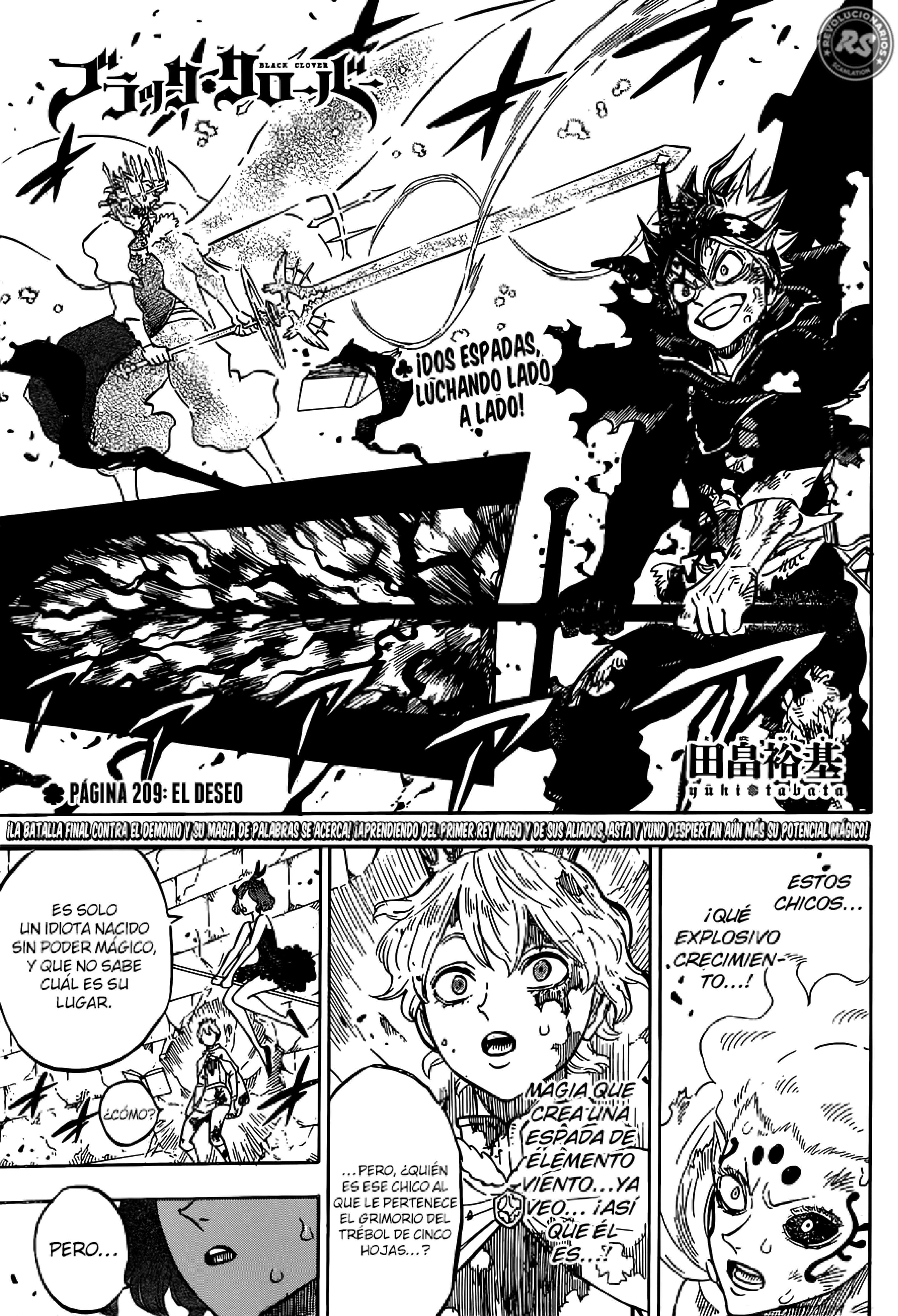 Read black Clover es Manga Online