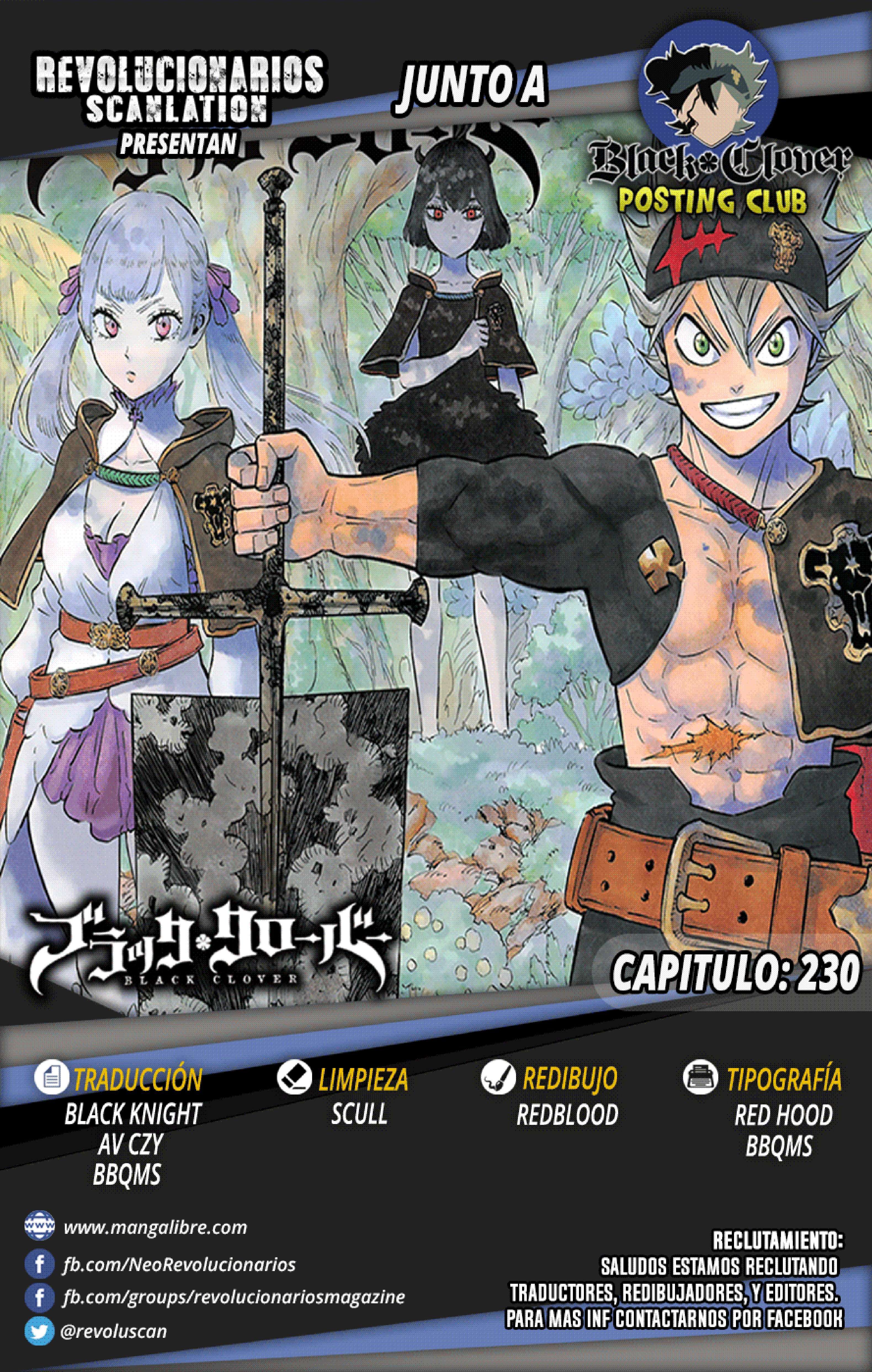 Read black Clover es Manga Online
