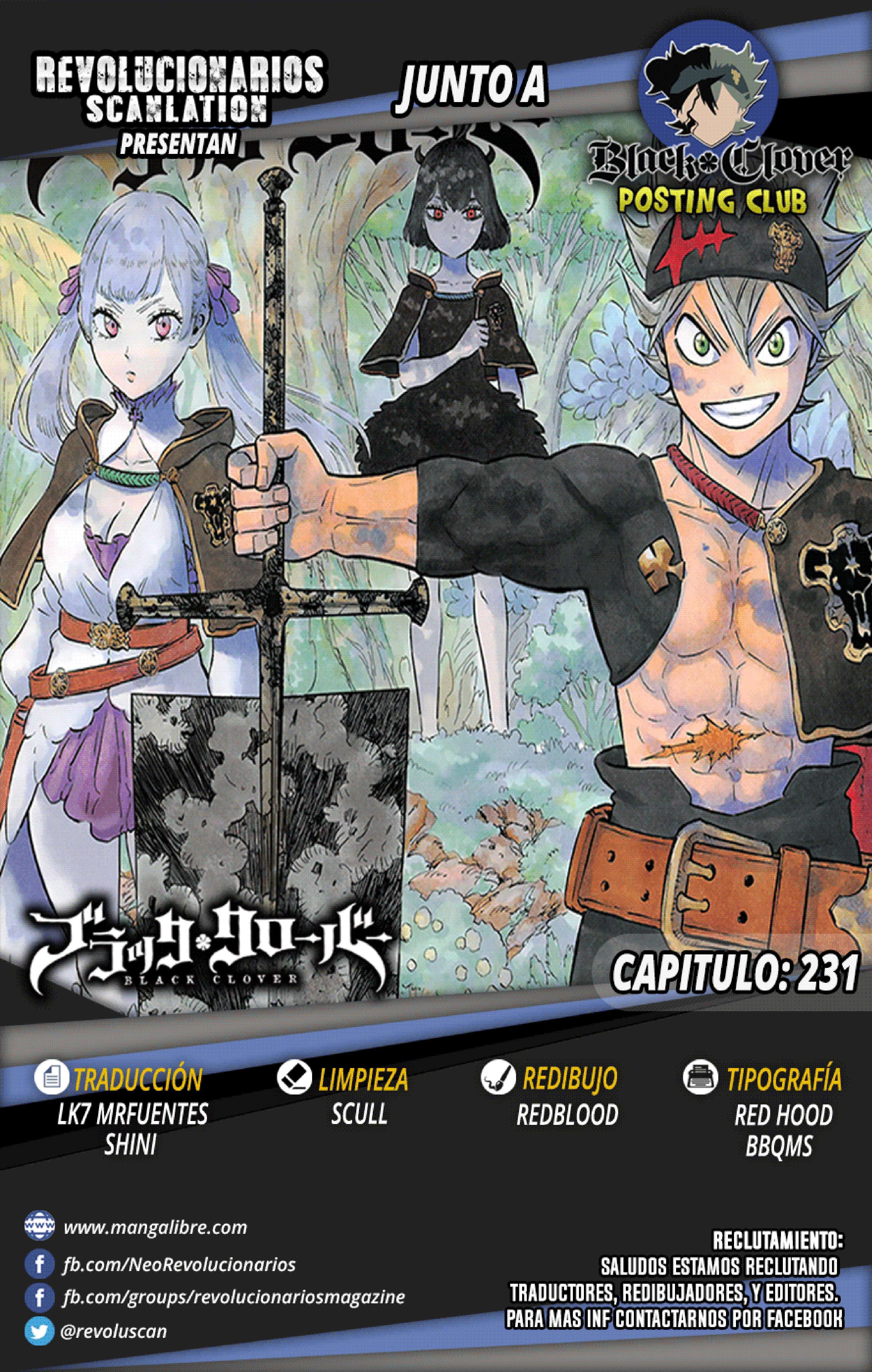 Read black Clover es Manga Online