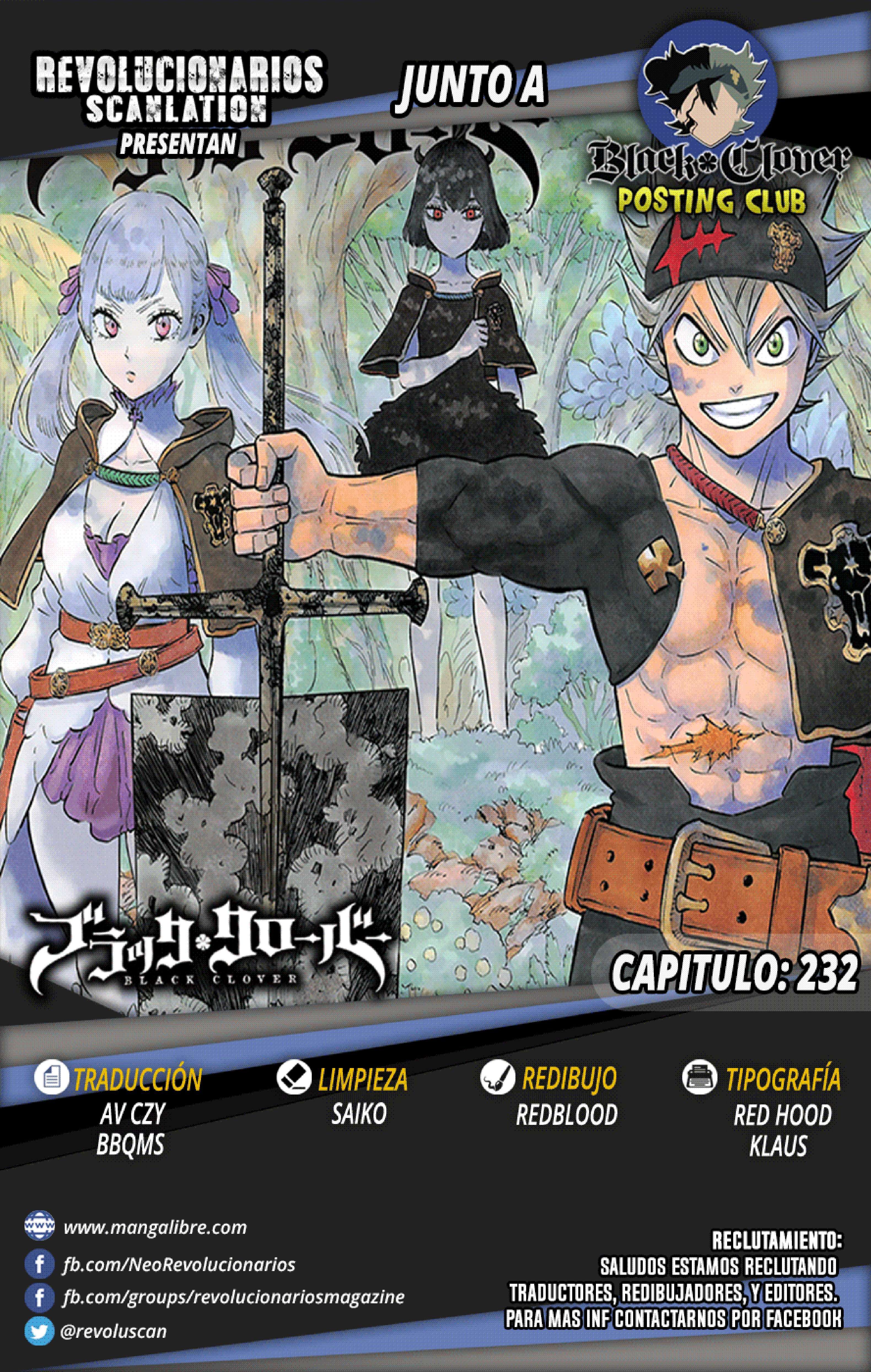 Read black Clover es Manga Online