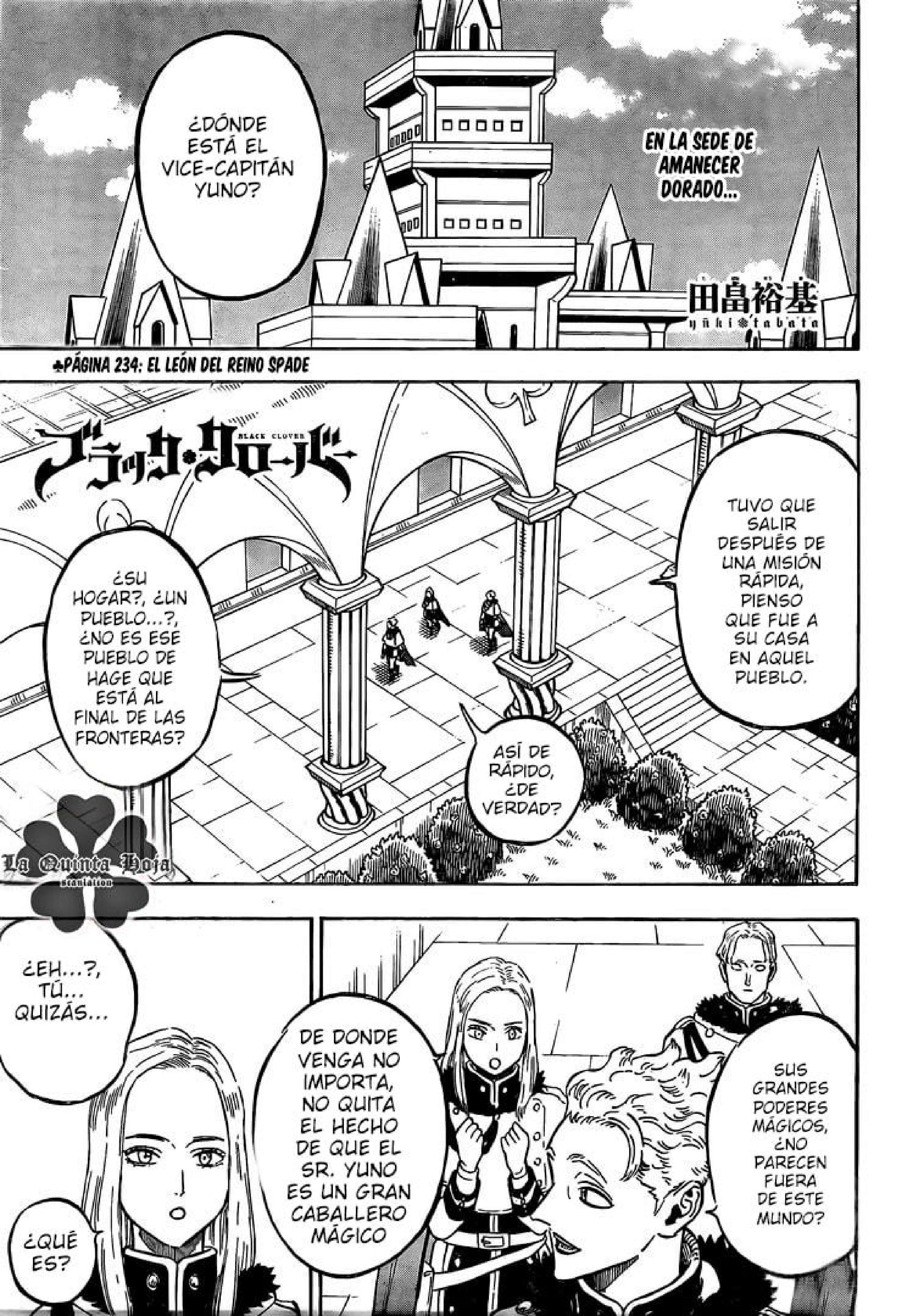 Read black Clover es Manga Online