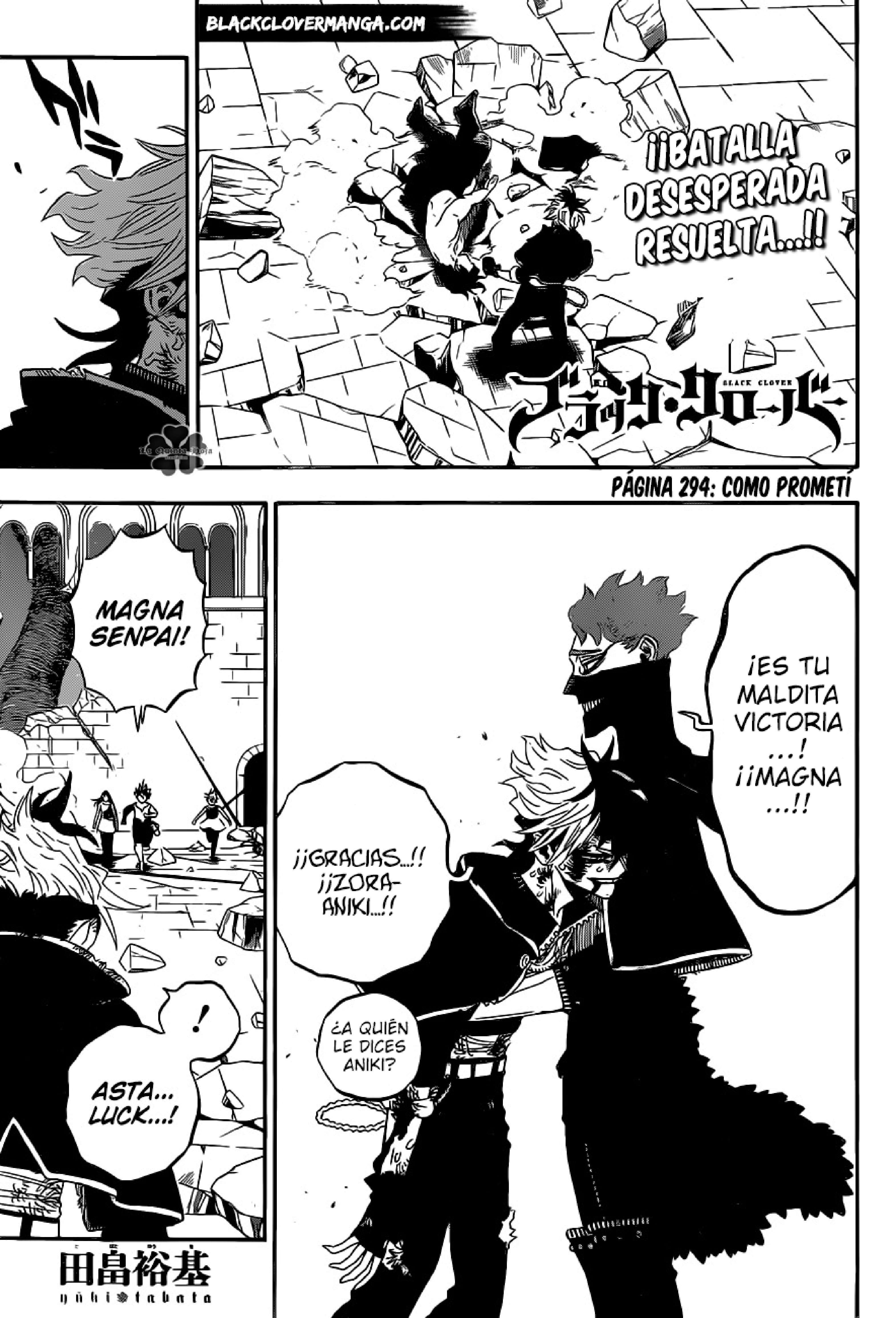 Read black Clover es Manga Online