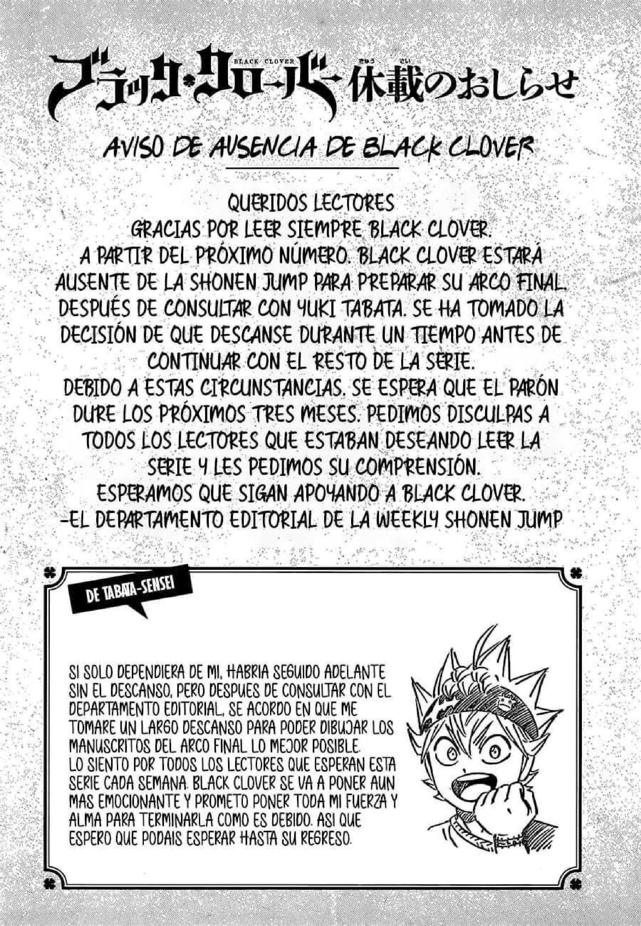 Read black Clover es Manga Online