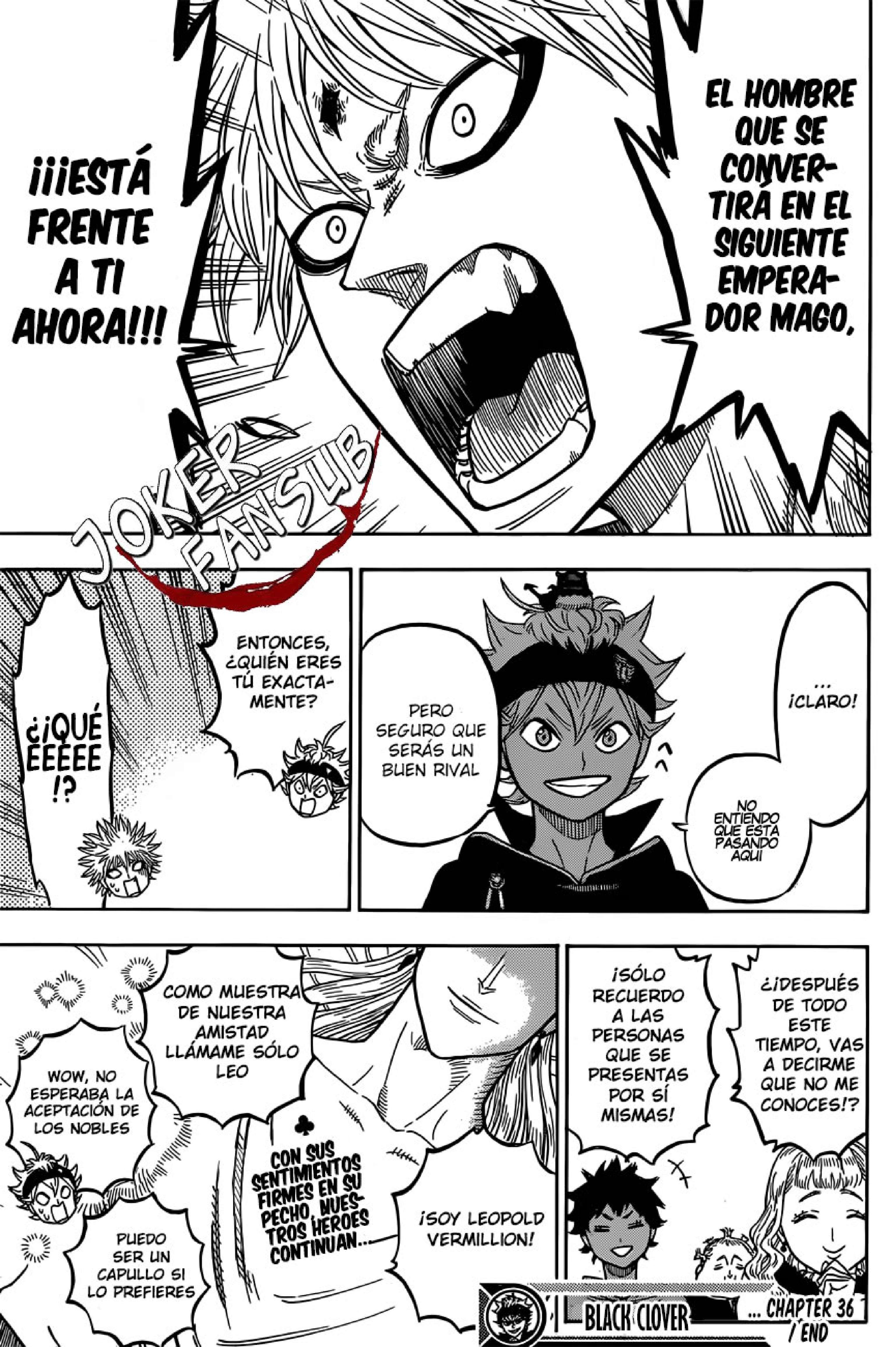 Read black Clover es Manga Online