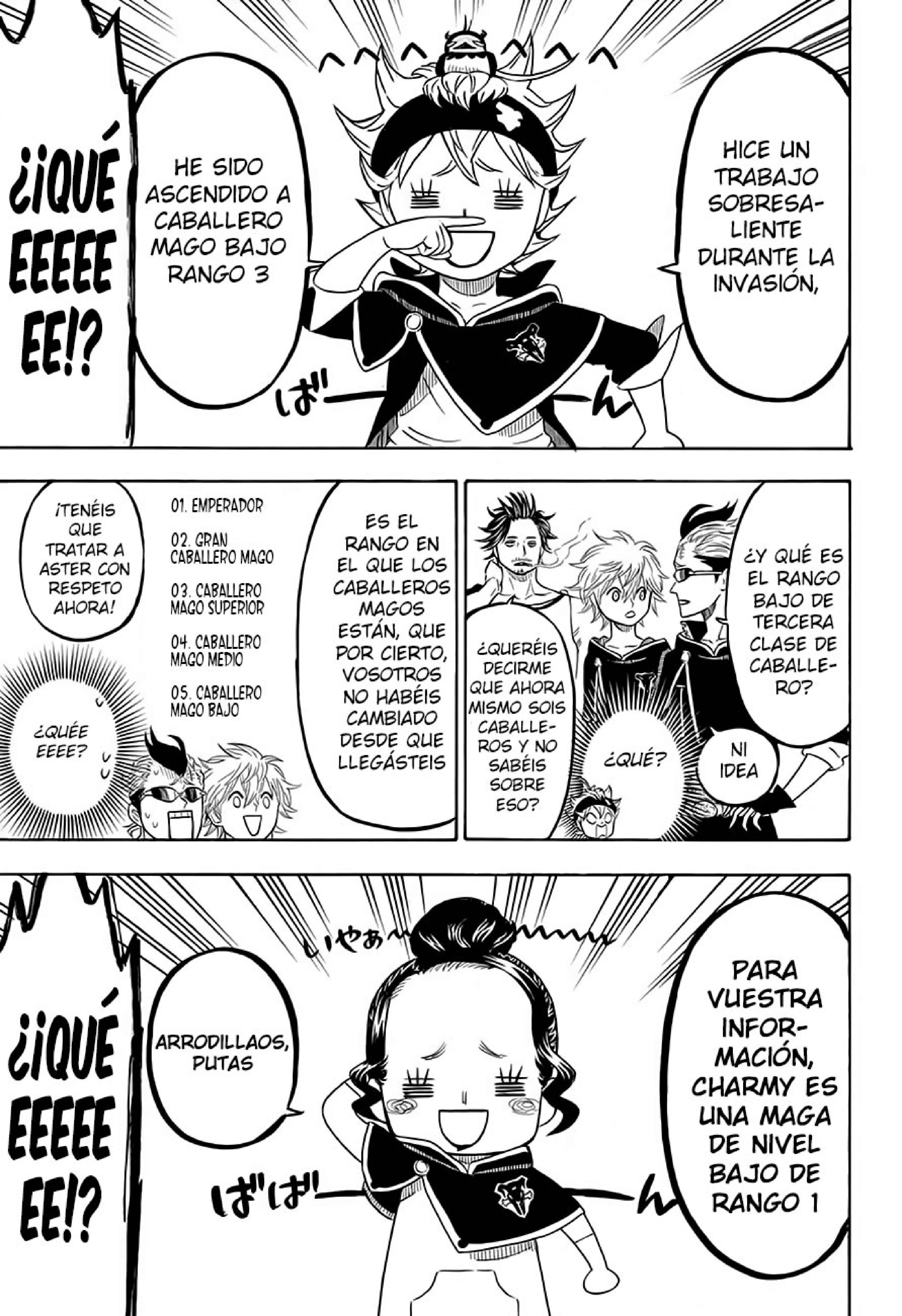 Read black Clover es Manga Online