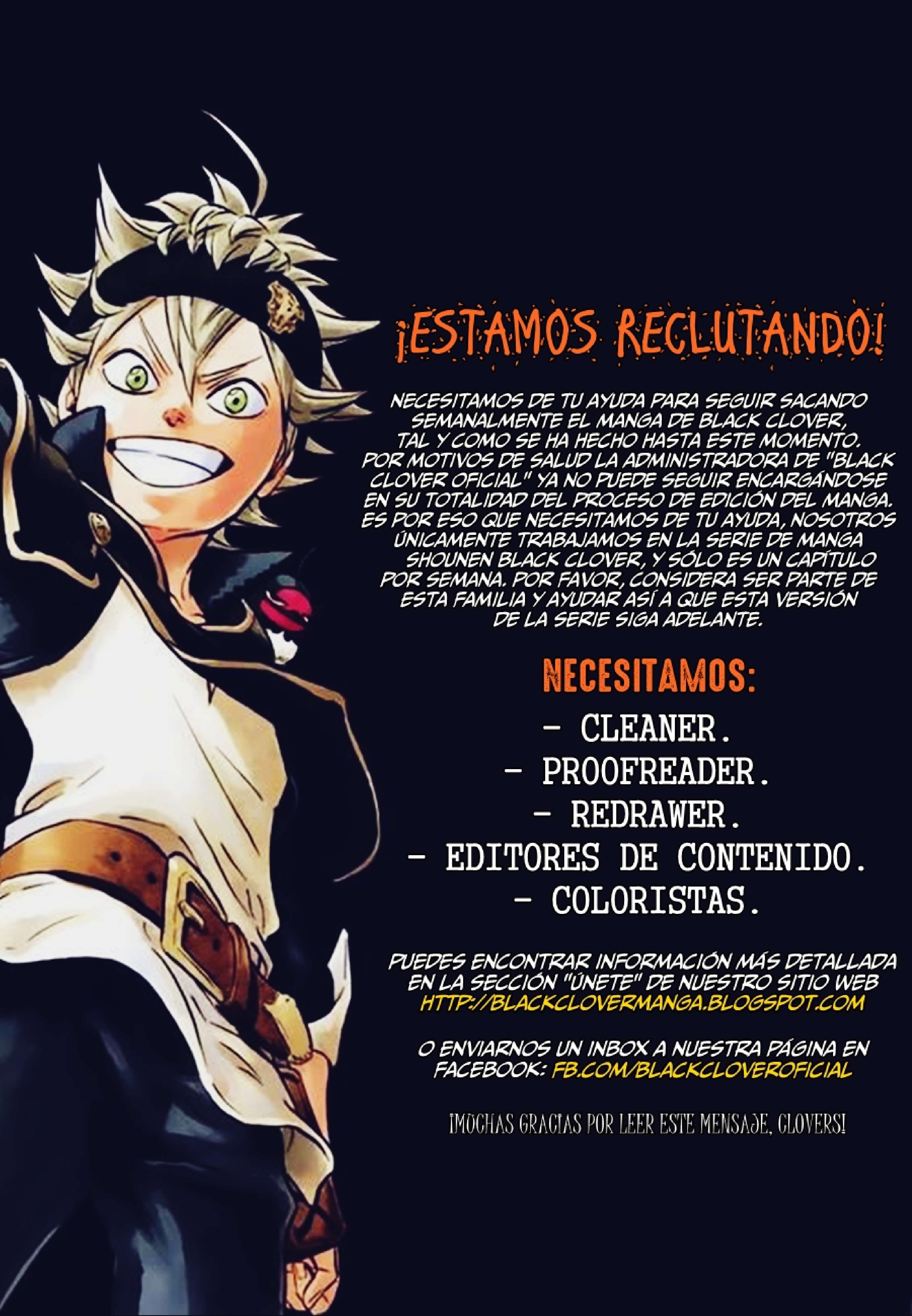 Read black Clover es Manga Online