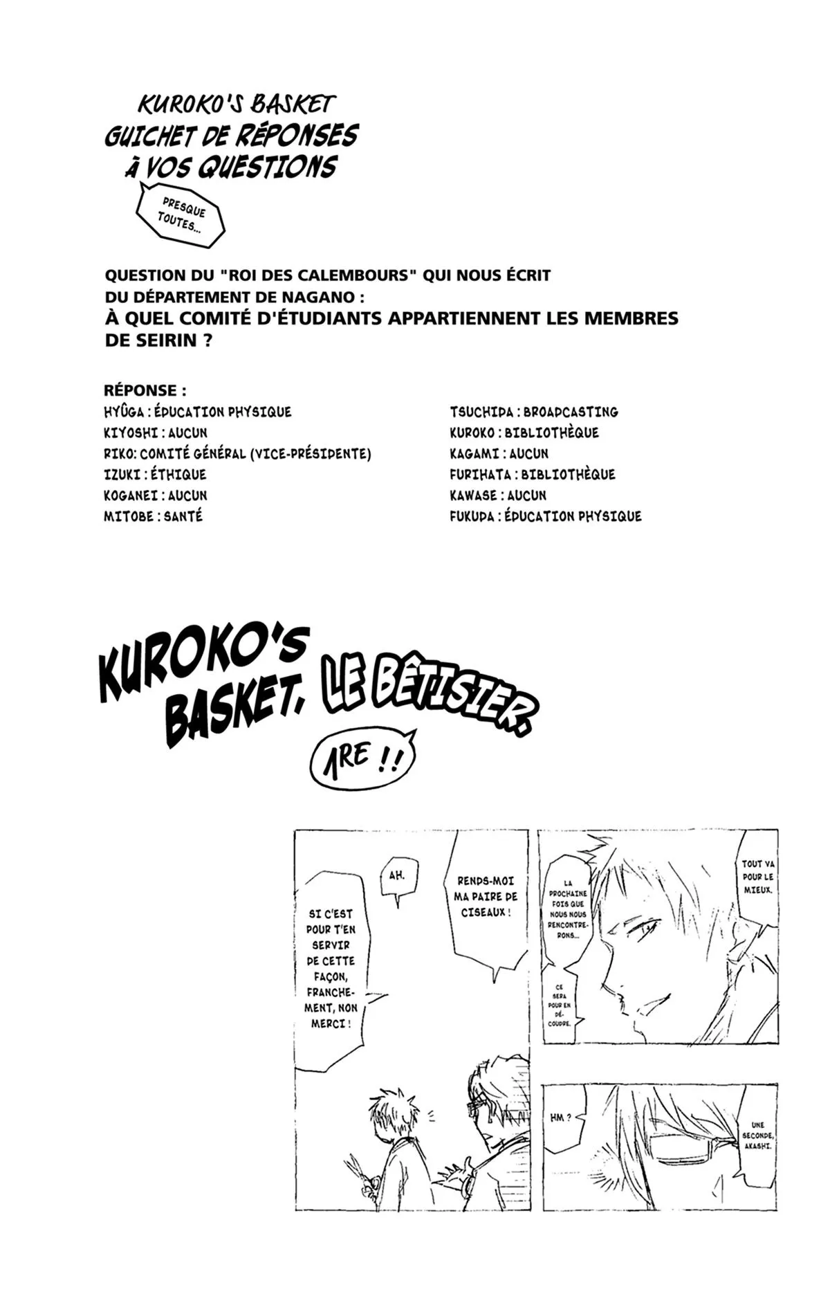 Read Kuroko no Basket fr Manga Online