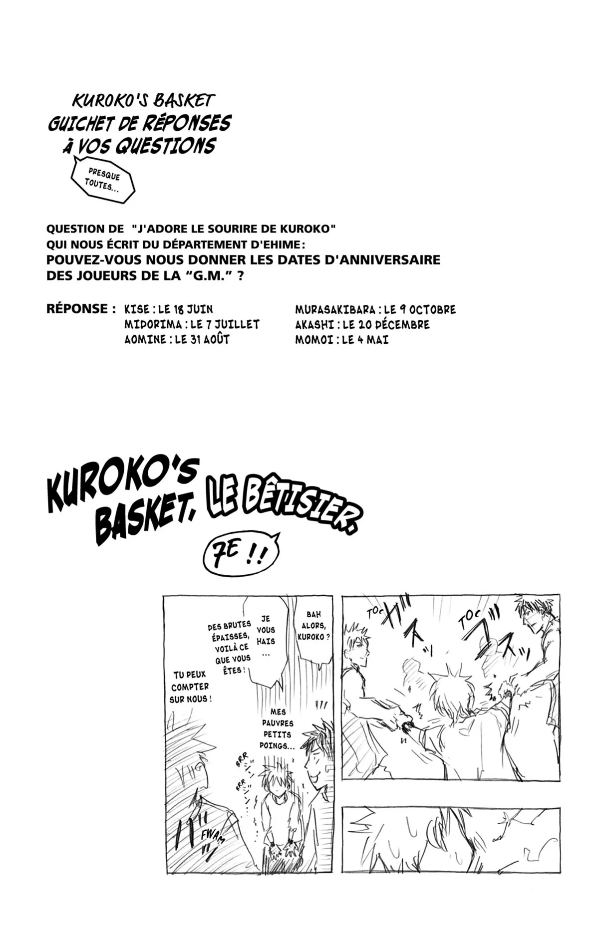 Read Kuroko no Basket fr Manga Online