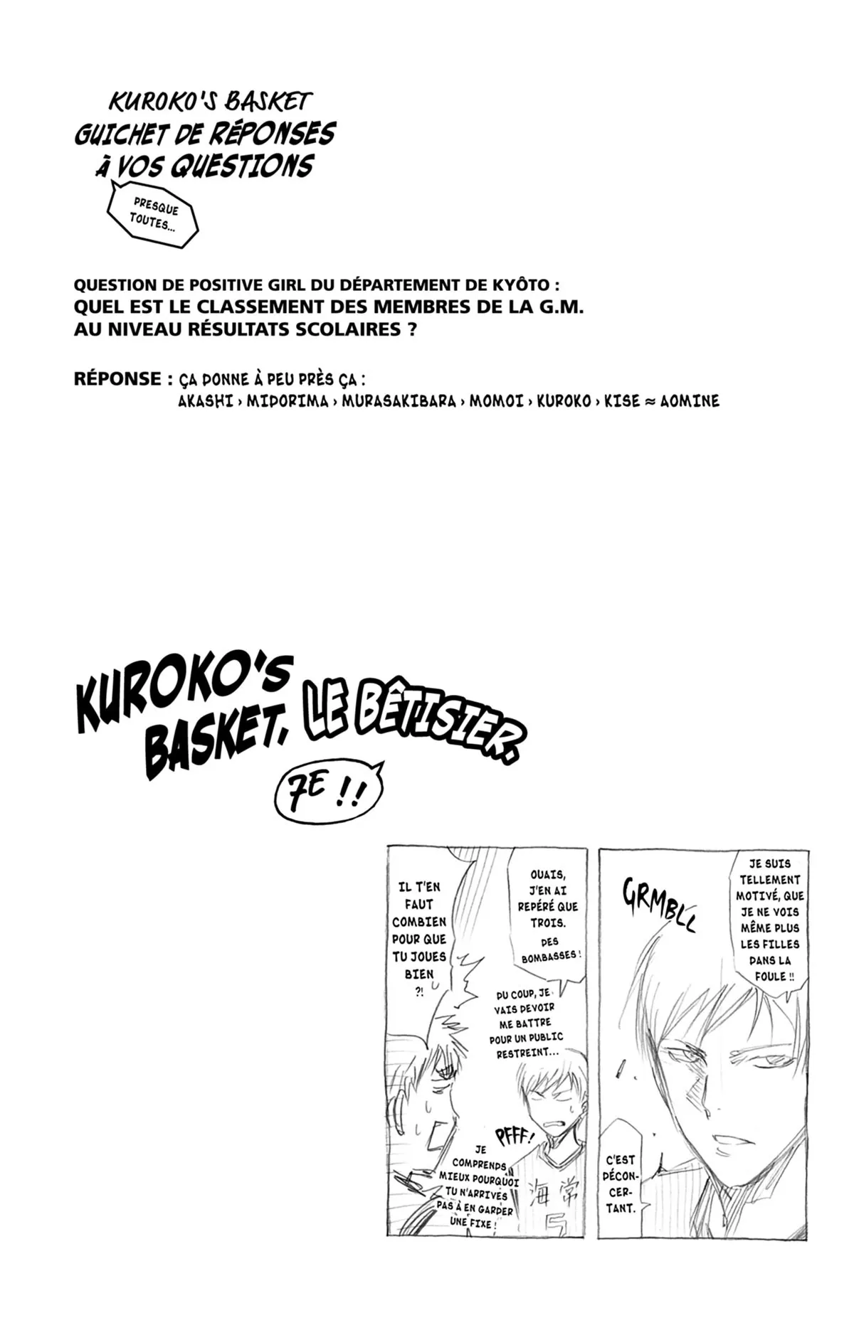 Read Kuroko no Basket fr Manga Online